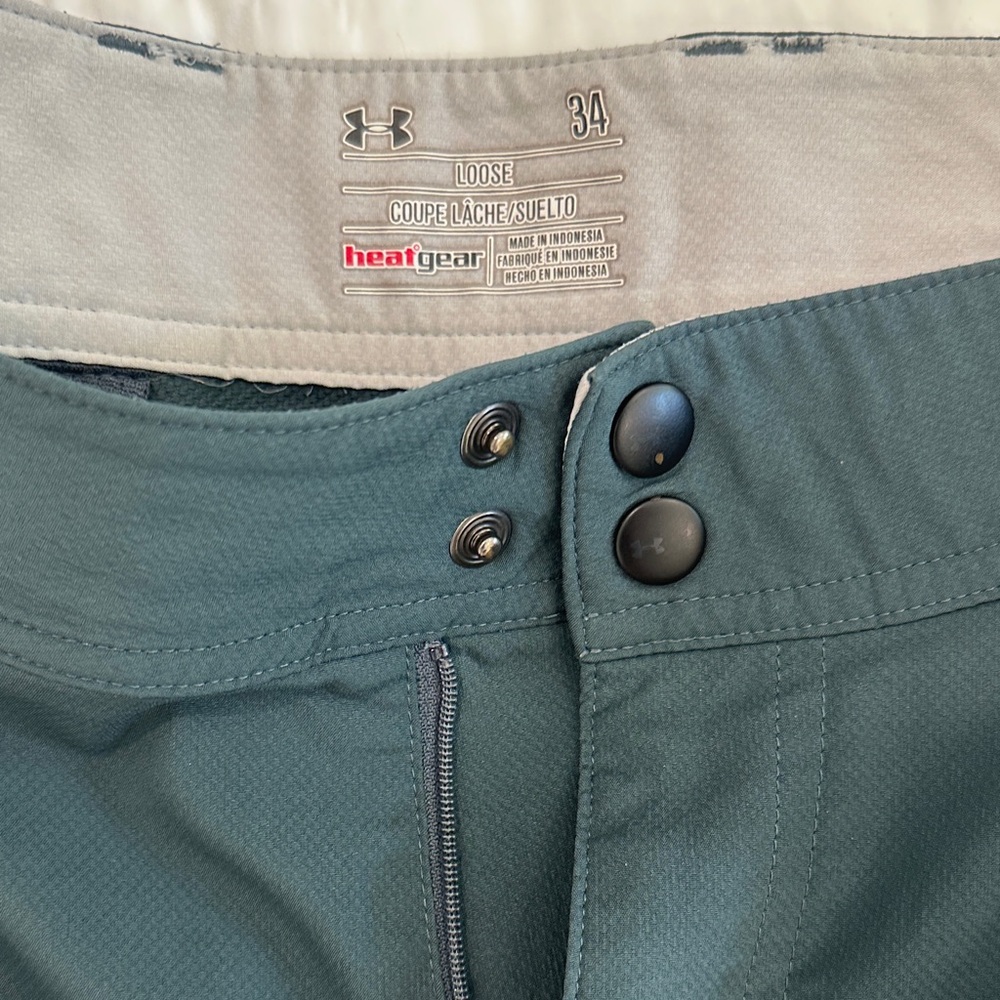 Under Armour Men's Dark Teal Athletic Shorts - Picture 3 of 7